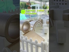 Kapalı Çocuk Yumuşak Oyun Ekipmanı Ticari Altın ve Beyaz Çocuk Parti Merkezi