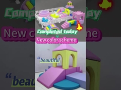 Fabrika fiyatı Yumuşak Oyun Merry Go Round Çocuklar için Yumuşak Oyun Ekipmanı Seti