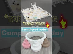 Açık Çifte Kaydırma Arşlı Beyaz Yumuşak Oyun Ekipmanı Plastik Kaydırma Çocuk Oyun Kaydırma