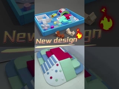 Çocuklar Yumuşak Oyun Top Çukuru Bir Tam Set Yumuşak Oyun Gökkuşağı Köprüsü Yumuşak Oyun ekipmanları