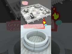 Yumuşak Oyun Alanı Çocuklar Gri ve Beyaz Yumuşak Oyun Ekipmanı Parti Oyunları Parti Kiralama