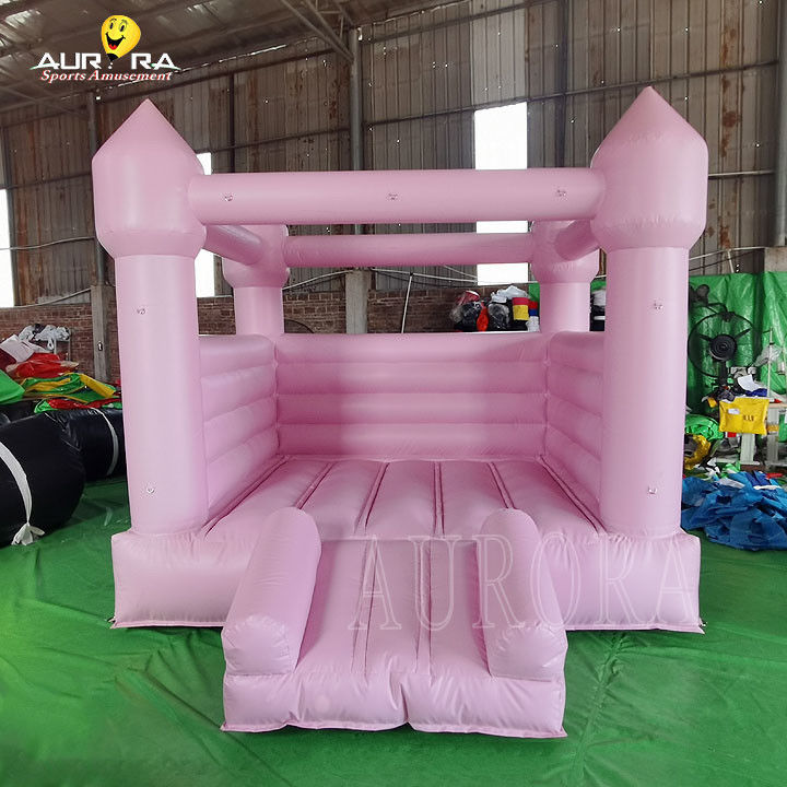 Sıçrama Evi Çocuklar Pembe Şişme Sıçrama Evi 10x10 Düğün Partisi Kiralama