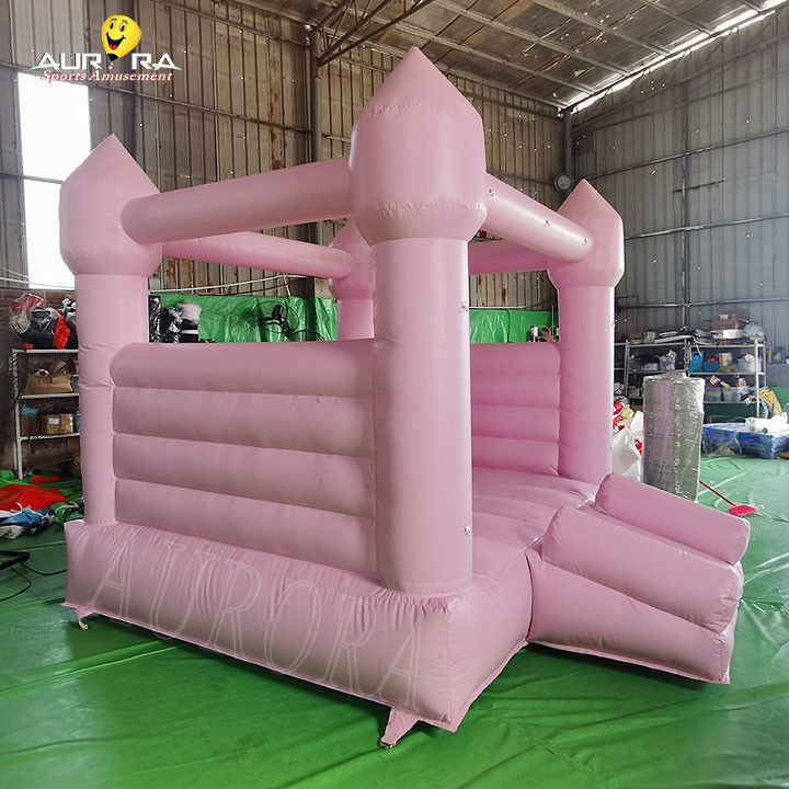 Sıçrama Evi Çocuklar Pembe Şişme Sıçrama Evi 10x10 Düğün Partisi Kiralama