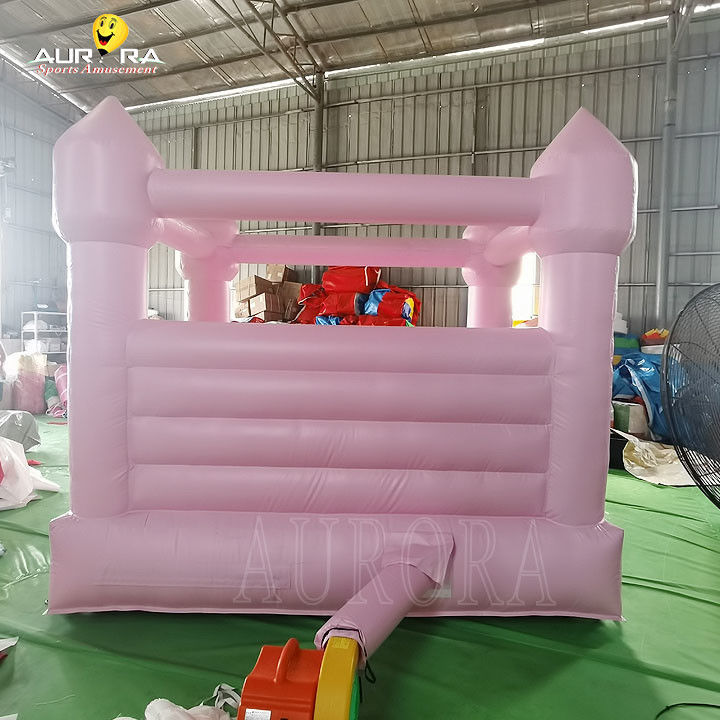 Sıçrama Evi Çocuklar Pembe Şişme Sıçrama Evi 10x10 Düğün Partisi Kiralama