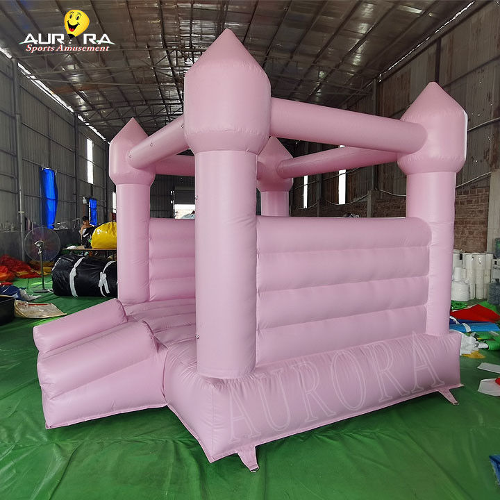 Sıçrama Evi Çocuklar Pembe Şişme Sıçrama Evi 10x10 Düğün Partisi Kiralama