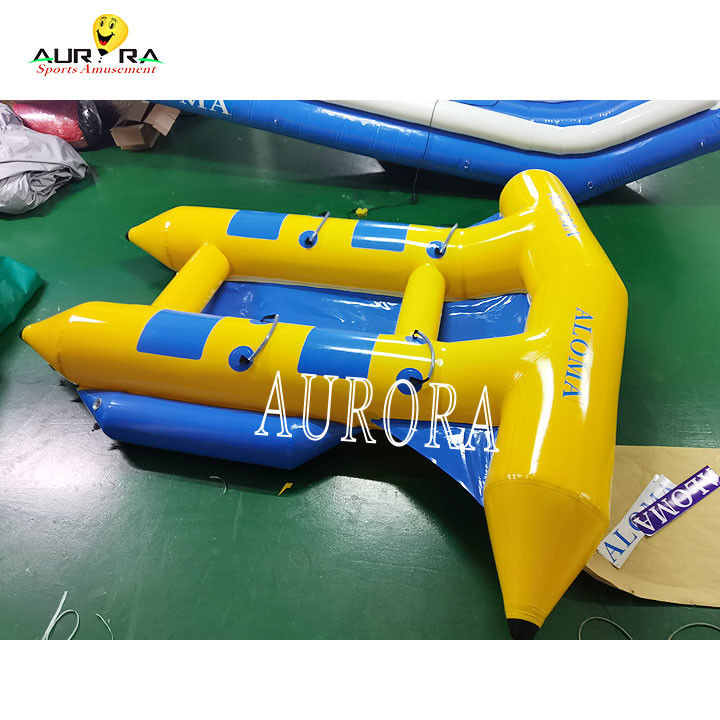 Su Sporları renkli çekilebilir şişilebilir muz tekne tüpü Deniz için uçan balık