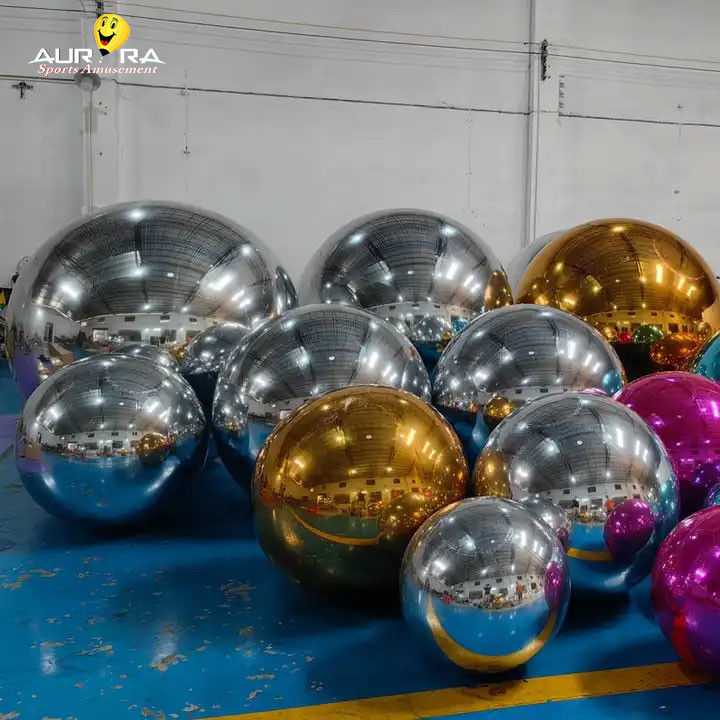 Etkinlik Dekorasyonu Küre Şişme Ayna Balon Küreler Düğün Lazer Disko