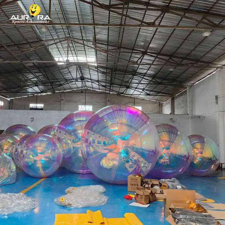 Etkinlik Dekorasyonu Küre Şişme Ayna Balon Küreler Düğün Lazer Disko