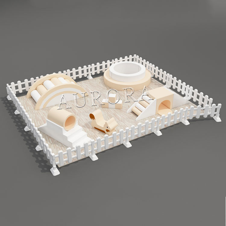 Özel Renkli Yumuşak Oyun Merry Go Round Etkinlik Parti Kiralık Çocuk Karusel