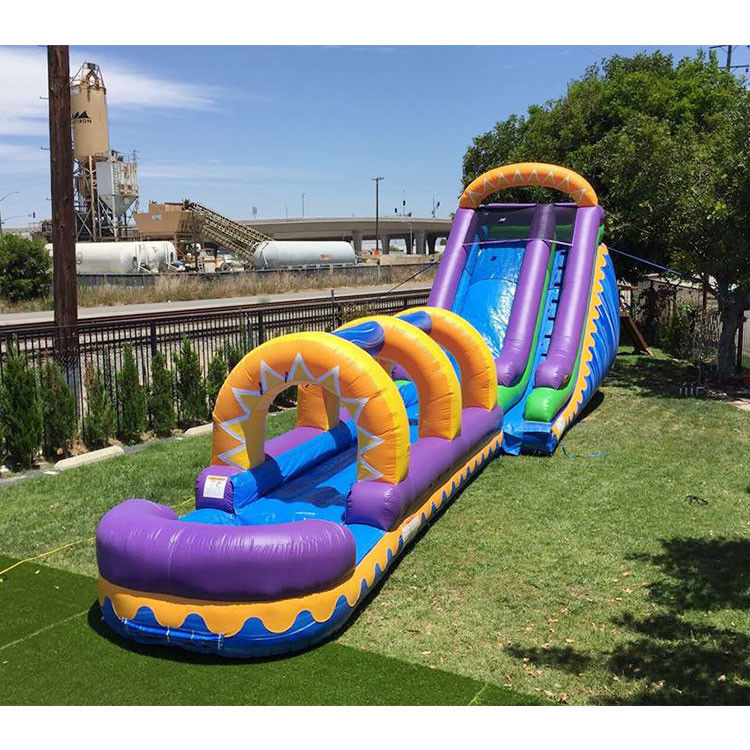 40ft uzunlukta dev kaydırma güvenli şişme kaydırma N kaydırma Jumbo Aqua kaydırma Su kaydırma