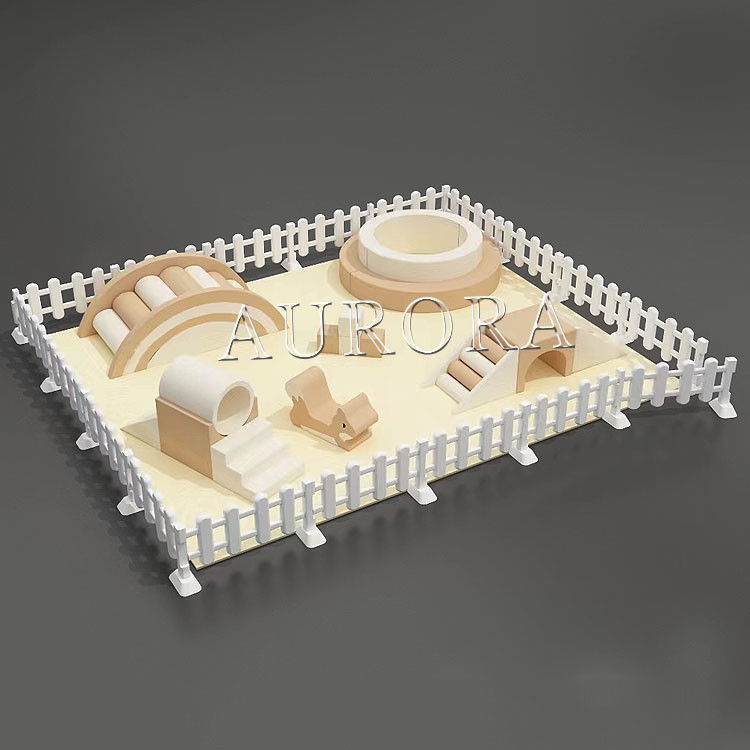 Özel Renkli Yumuşak Oyun Merry Go Round Etkinlik Parti Kiralık Çocuk Karusel