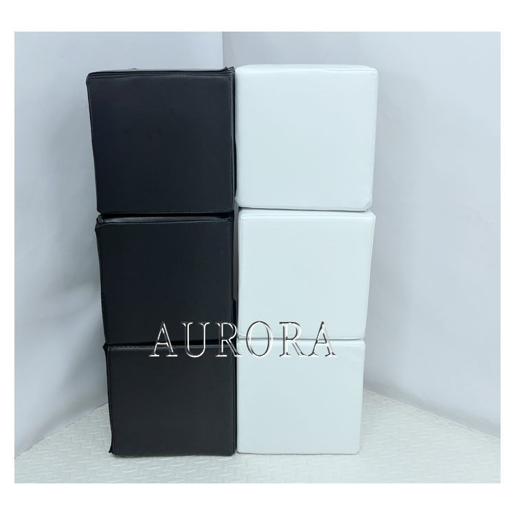 Çift slaytlı yumuşak oyun donanımı siyah beyaz çocuk seti kiralamak için